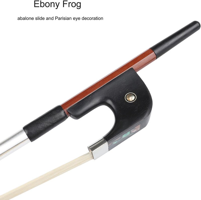 LIEKE Brazilwood Upright Bass Bow 4/4 Size German Model Double Bass Bow - Image 3